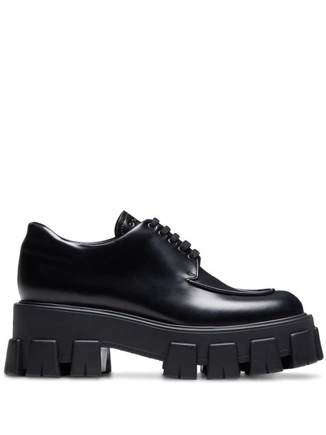 prada rubber tipped oxford shoes|prada platform oxfords.